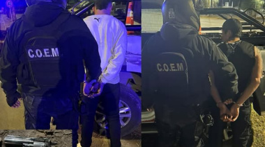Policías secuestraron droga, un revólver y pusieron a disposición de la Justicia a tres personas
