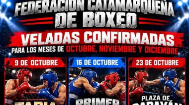 🥊 Veladas confirmadas para los meses de octubre, noviembre y diciembre del corriente año