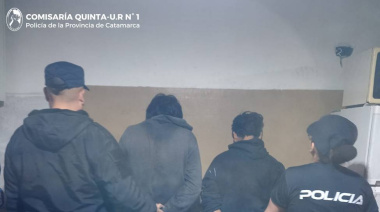 Policías aprehendieron a dos personas sospechadas de cometer un ilícito