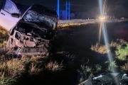 Accidente entre una camioneta y un camión en Valle Viejo