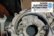 Secuestran block de motor adulterado en un taller mecánico de Valle Viejo