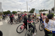 Ciclistas peregrinaron en honor a la Virgen del Valle