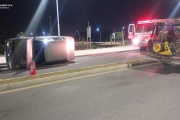 Tras un siniestro vial policías aprehendieron a un hombre en Valle Viejo