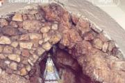 Camila Galante, pareja de Leandro Paredes, y sus hijos visitaron a la Virgen del Valle