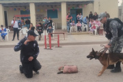 Policías brindaron una exhibición de destrezas en la Capital