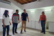 Etapa final de la obra del Centro de Desarrollo Infantil en Barrio Obrero Los Altos.