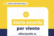 Rige la alerta por vientos
