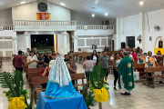 Misa y procesión en honor de la Virgen del Rosario