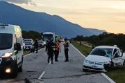 Choque frontal en Ruta 38 dejó tres heridos graves en Paclín