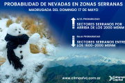 ❄️ AUMENTA LA PROBABILIDAD DE NEVADAS EN SECTORES SERRANOS DE CATAMARCA