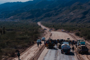 Histórico: inicia la pavimentación de la Cuesta de Zapata