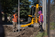 Continúan las obras de la red cloacal en Valle Viejo con nuevos frentes de intervención
