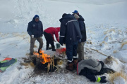 RESCATARON CON VIDA A LOS CUATRO MINEROS
