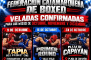 🥊 Veladas confirmadas para los meses de octubre, noviembre y diciembre del corriente año